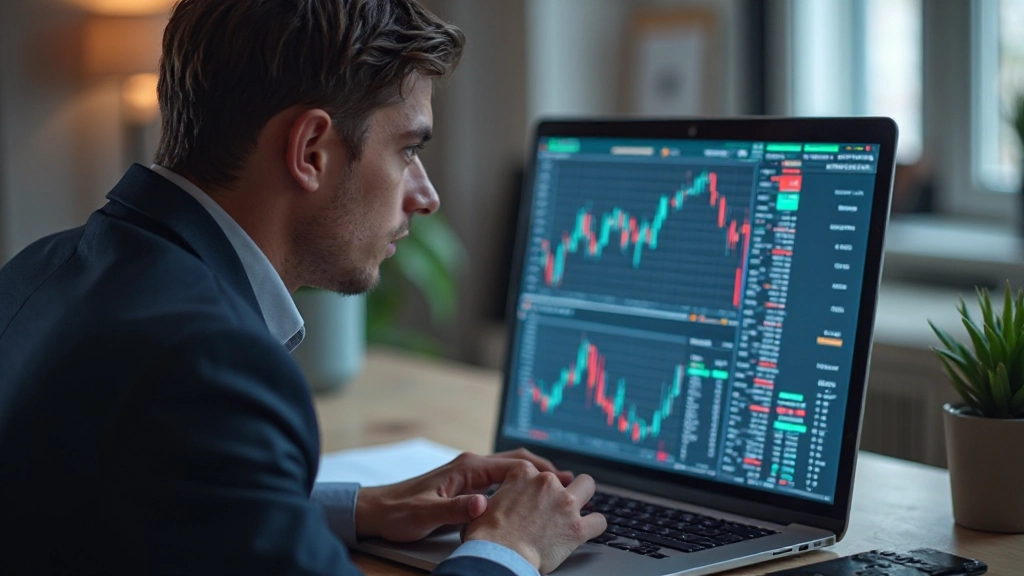 Detaillierte Tabelle mit Handelsmetriken und Leistungskennzahlen auf einem Notizbuch