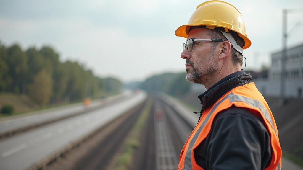Baumaschinen auf einer großen Baustelle eines Infrastrukturprojekts in einem Schwellenland