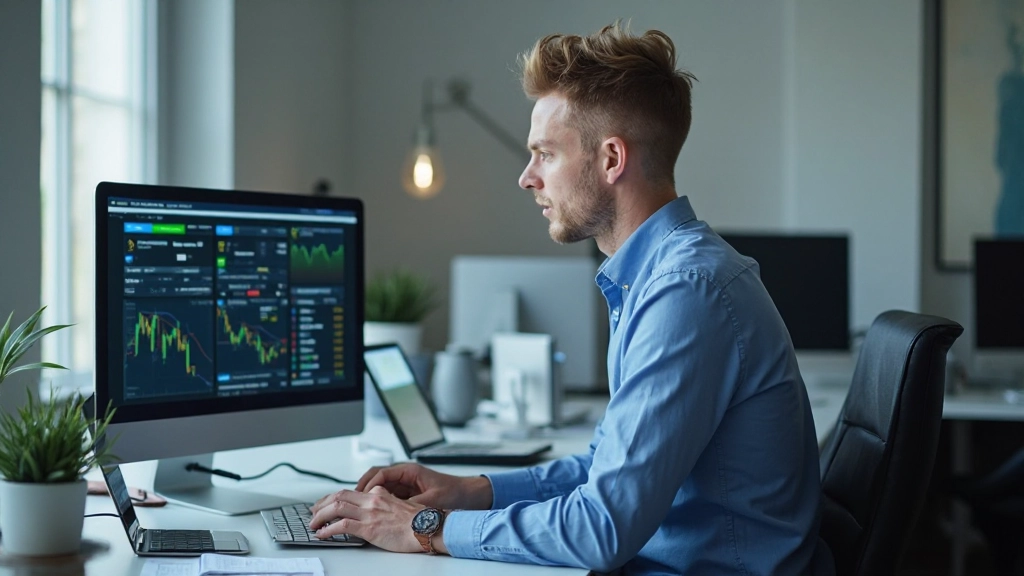 Bildschirm zeigt Nachrichten-Feeds und Finanzkalender mit markierten wichtigen Ereignisterminen und Wirtschaftsindikatoren