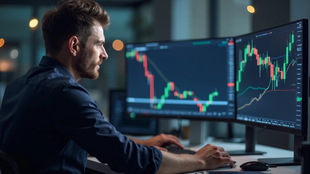 Interaktives Demokonto-Interface mit Echtzeit-Marktdaten und virtueller Handelsposition